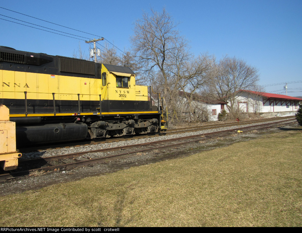 Facing the old depot